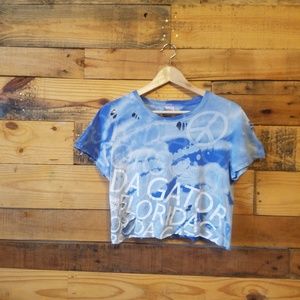 FLORIDA Gators Acidwashed Cropped Tee Size…